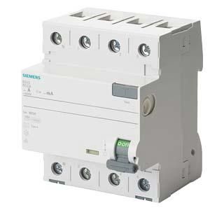 Siemens 5SV3342-6KL residual current circuit breaker 25/0.03A 4-pole