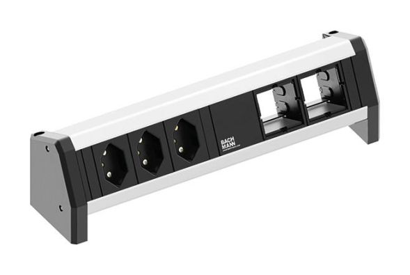Bachmann 902.009 power strip 5f black DESK IP20