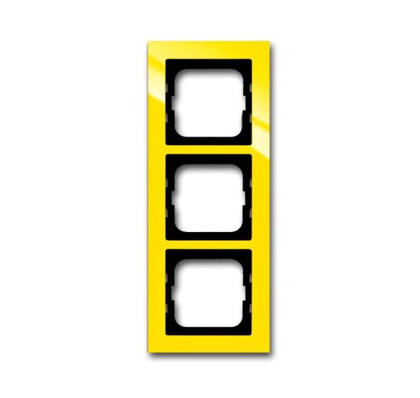 Busch-Jaeger 1723-285 cover frame, 3-way frame yellow