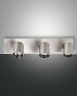 Fabas Luce 3451-83-212 brushed aluminum 3xGU10 ceiling light LB20