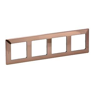Legrand 754164 frame Valena Life 4-WAY COPPER, (copper)
