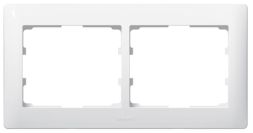 Legrand 771002 frame Galea 2-way horizontal ultra-white white, (white)