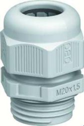 OBO Bettermann V-TEC VM M20 silver grey cable gland, 2022847