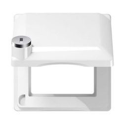 Jung AS581BFKLSLWW hinged cover with frame, 1-way, AS 500, alpine white