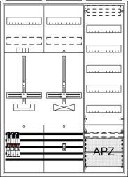 ABB Striebel &amp;amp; John 2CPX054257R9999 DA37BC5 AP 3Pkt.A37 1Z1S1V5A2 Complete cabinet