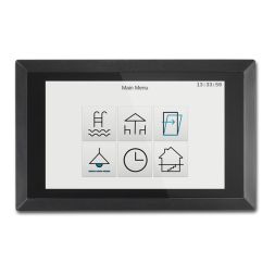 ARCUS 22414104 KNX touch display | with integrated RTR | aluminum black | 4.3 inches