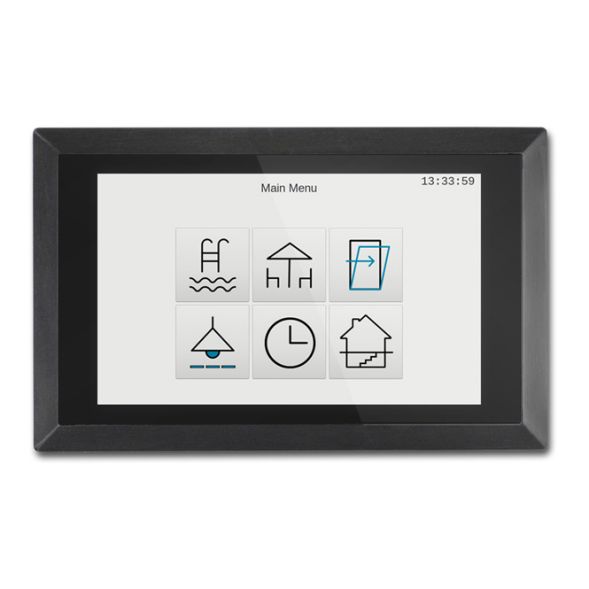 ARCUS 22414104 KNX touch display | with integrated RTR | aluminum black | 4.3 inches