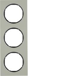 Berker 10132204 frame stainless steel/black Berker R.3