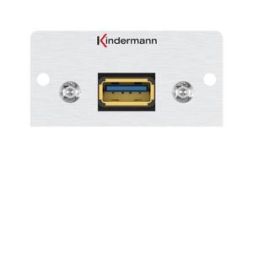 Kindermann 7444000828 Konnect 50 alu USB 3.0 1m connection panel
