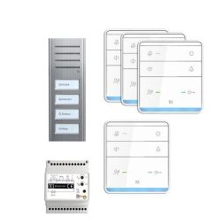 TCS PSX2340-0000 AP 4 residential units audio intercom set