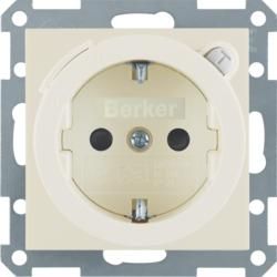 Berker 47088982 SCHUKO socket with residual current device white, glossy Berker S.1