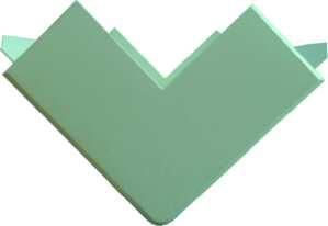 PROTEC.class 05100371 Cable duct outside corner PFBAE 60150 60x150 pure white