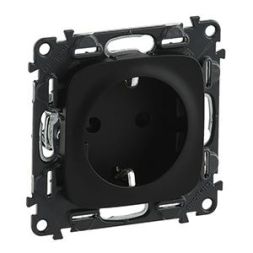 Legrand 754888 SCHUKO socket Valena Allure matt, (black)