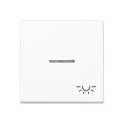 Jung A590BFKO5LWW rocker switch 1-way with light guide, symbol light, thermoplastic, series A, alpine white