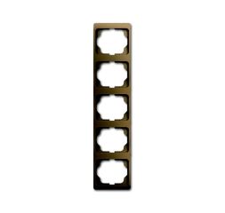 Busch-Jaeger 1735 KA-21 cover frame, 5-way frame bronze
