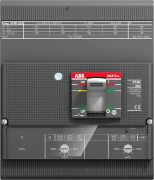 ABB Stotz-Kontakt XT4L 160 TMA 125-1250 4p FF InN=100% , XT4L 160 TMA 125-1250 4P FF IN=100% Compact circuit breaker Tmax XT4 , 1SDA068393R0001