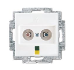 Busch-Jaeger 2095 UC-914 flush-mounted potential equalization plug, 2-way alpine white