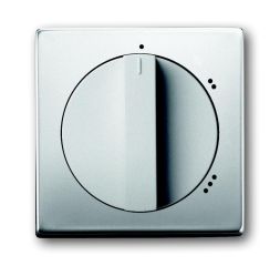 Busch-Jaeger 2542 DR/02-866 Central plate, with rotary handle, with print stainless steel