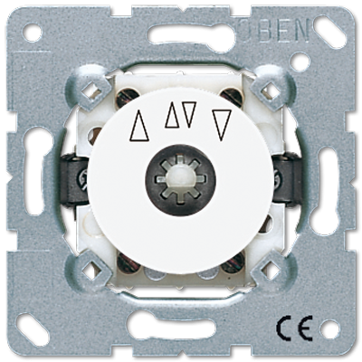 Jung 1234.10WW blind rotary switch reversing switch/button 1-pole (1 drive), 10 A 250 V ~, alpine white, flush-mounted