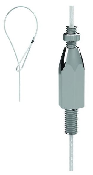 PROTEC.class 05106132 PSASST1x90 Loop trapeze M10 90kg/1m rope suspension