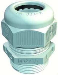 OBO Bettermann V-TEC VM M63 light grey cable gland, 2022876
