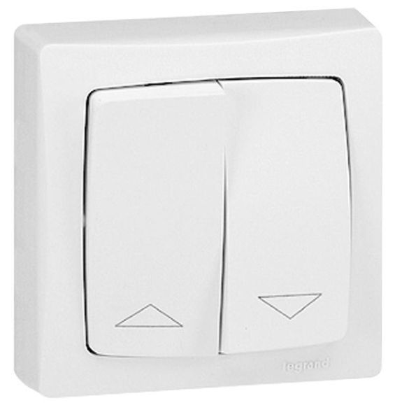 Legrand 086013 blind switch AP, (white)