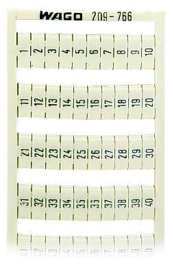 Wago 209-766 imprint 1-50 WSB labeling