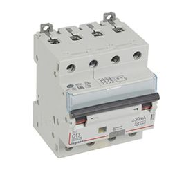 Legrand 411357 RCD/MCB DX3 C13A 4P 6KA 30MA A