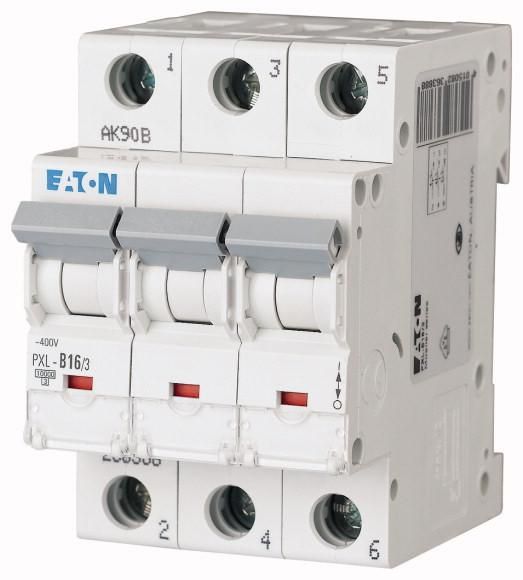 Eaton PXL-C16/3 circuit breaker, 16A, 3p, C-Char , 236426