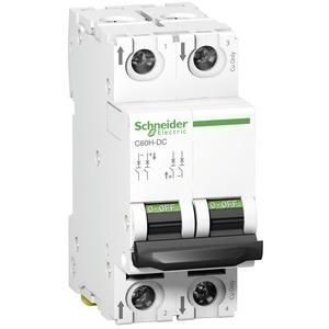 Schneider Electric A9N61520 C60H-DC 2-pole C0.5A circuit breaker