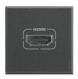 Bticino HS4284 HDMI junction box anthracite, (grey)