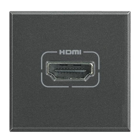 Bticino HS4284 HDMI junction box anthracite, (grey)