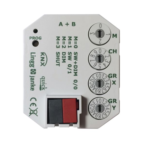 LINGG&amp;amp;JANKE Q77892 KNX button interface Quick UP | for 1-way rocker with LEDs, system plug