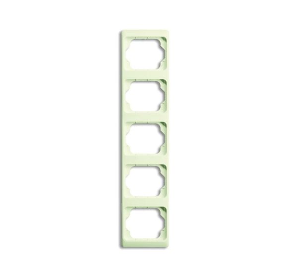 Busch-Jaeger 1735 KA-22G cover frame, 5-way frame ivory/white