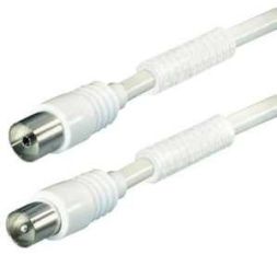 PROTEC.class 05700070 Multimedia accessories Antenna connection cable PAAK W2.5 BZT-CE 90dB white 2.5m