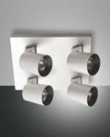 Fabas Luce 3451-84-212 brushed aluminum 4xGU10 ceiling light LB20