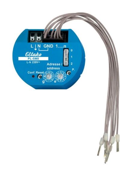 Eltako 31800001 Powerline sensor input PL-SM8 8 channels for switch box