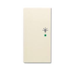 Busch-Jaeger 6231-21-82 rocker switch, 2-way left, with symbol 'light' ivory white