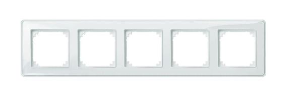 Merten MEG4050-3500 frame 5-way transparent polar white