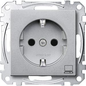 MERTEN MEG2350-0460 socket SCHUKO computer aluminum
