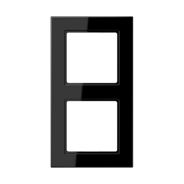 Jung A5582BFSW frame 2-way, vertical and horizontal mounting, thermoplastic, A 550, black