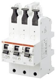 ABB Stotz-Kontakt S751/3-E20, sel. main circuit breaker SHU E-Char.,25kA,20A,3x1P, 2CDS781001R4202