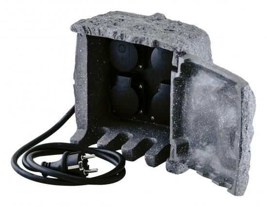 EVN 230415 4-way stone IP44 230V max. 3680W / 16A distributor