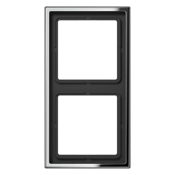 Jung GCR2982 frame 2-way, vertical and horizontal mounting, chrome-plated metal, LS 990, glossy chrome