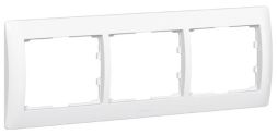 Legrand 771003 Frame Galea 3-way horizontal ultra-white white, (white)