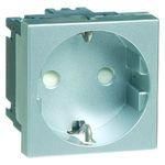 Hochköpper 00516111 D 6211.70 EMS SI aluminum-painted socket SCHUKO