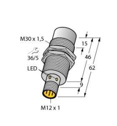 Turck 1634822 NI30U-EM30WD-AP6X-H1141 Inductive Sensor
