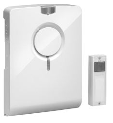 Grothe 43551 MISTRAL white wireless chime set, 43551