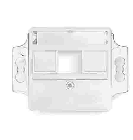 Dätwyler 440028 for 3xMS 1/8 RAL9010 empty angled UP-K junction box