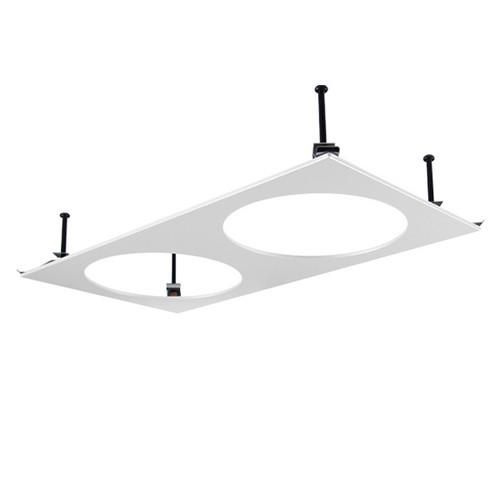 LTS 623409 Scene 6 2-flame rectangle white recessed frame